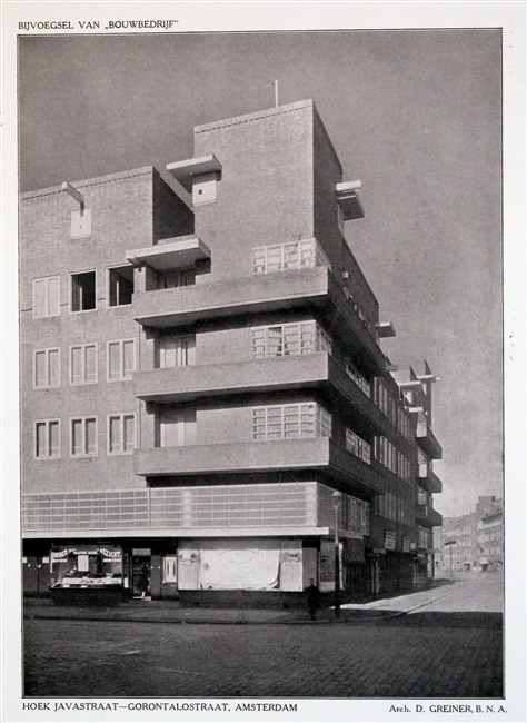 Het blok gezien vanuit de Javastraat richting Gorontalostraat.
              <br/>
              Bijlage van Bouwbedrijf, jaren 20